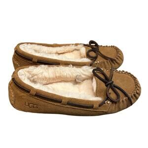 UGG Tan Suede Dakota Slippers - size 8